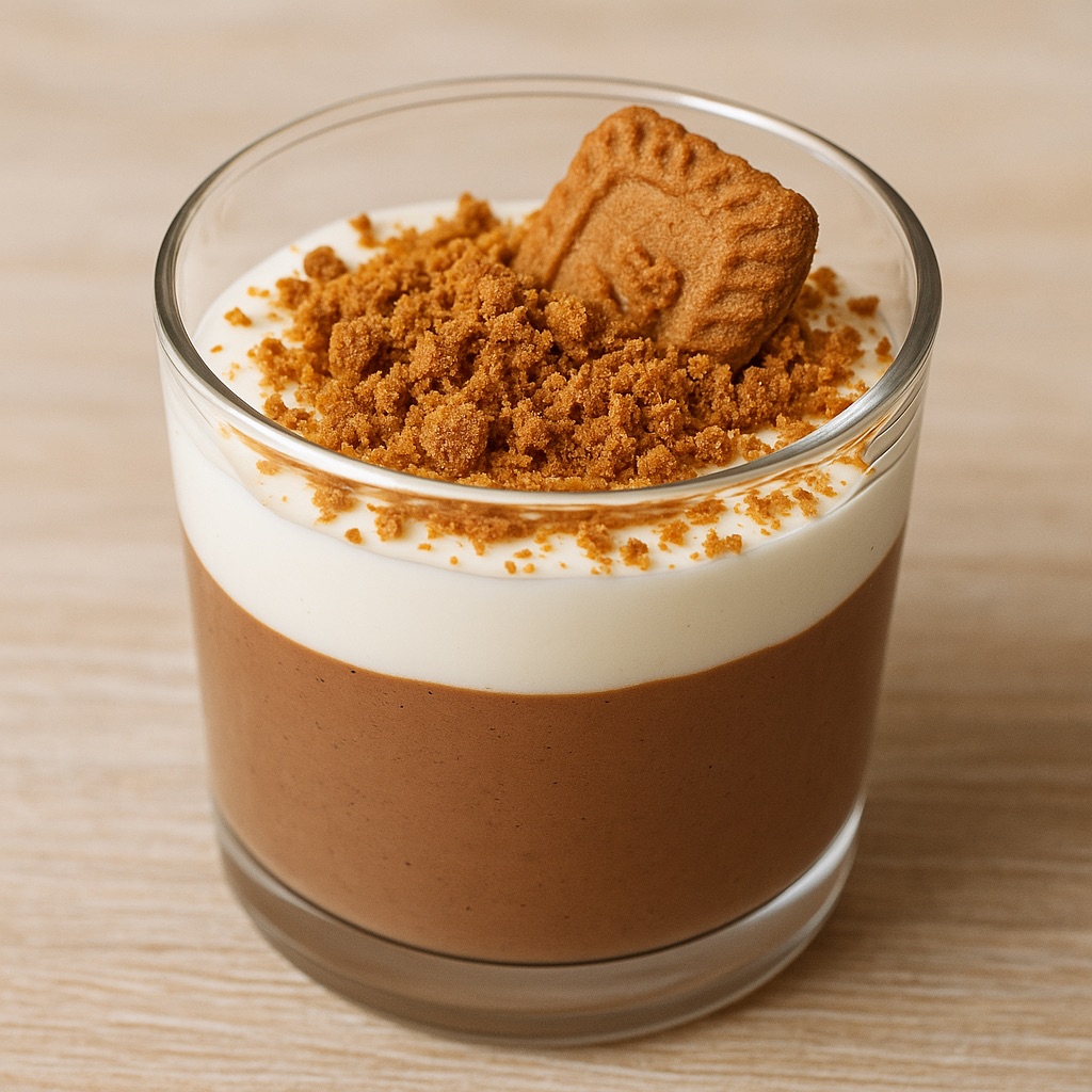 Proteïne pudding met speculaas-topping